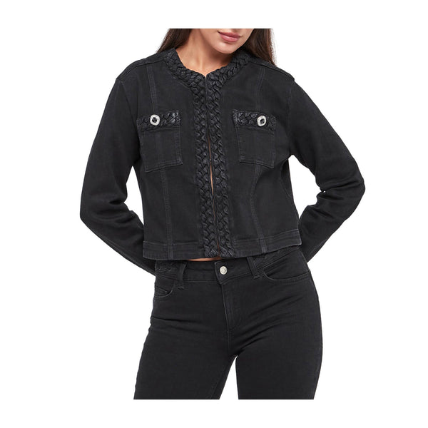 Liu Jo Giacca leggera Giacca Donna Kate in denim Nero - Francavilla Moda